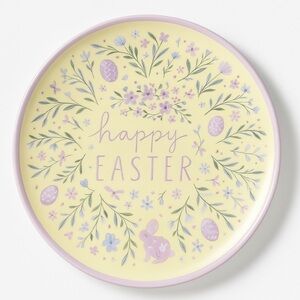 Happy Easter Round Platter Plate